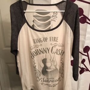 Johnny Cash 3/4 sleeved shirt